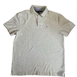 Grey Tommy Hilfiger polo shirt